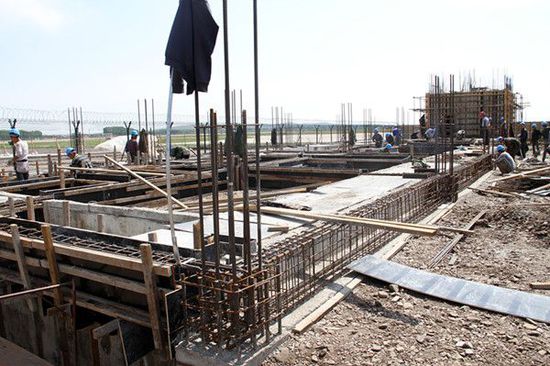 烏蘭浩特機場航站區擴建工程附屬工程正式開工，配套建設全面鋪開